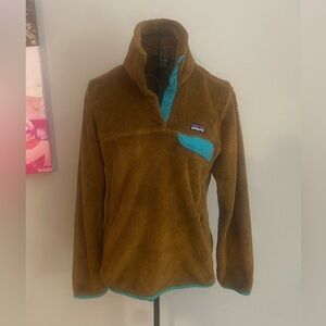 Patagonia Synchilla Snap T Fleece Pullover Re-Tool Woman’s Plush Pile Size Small